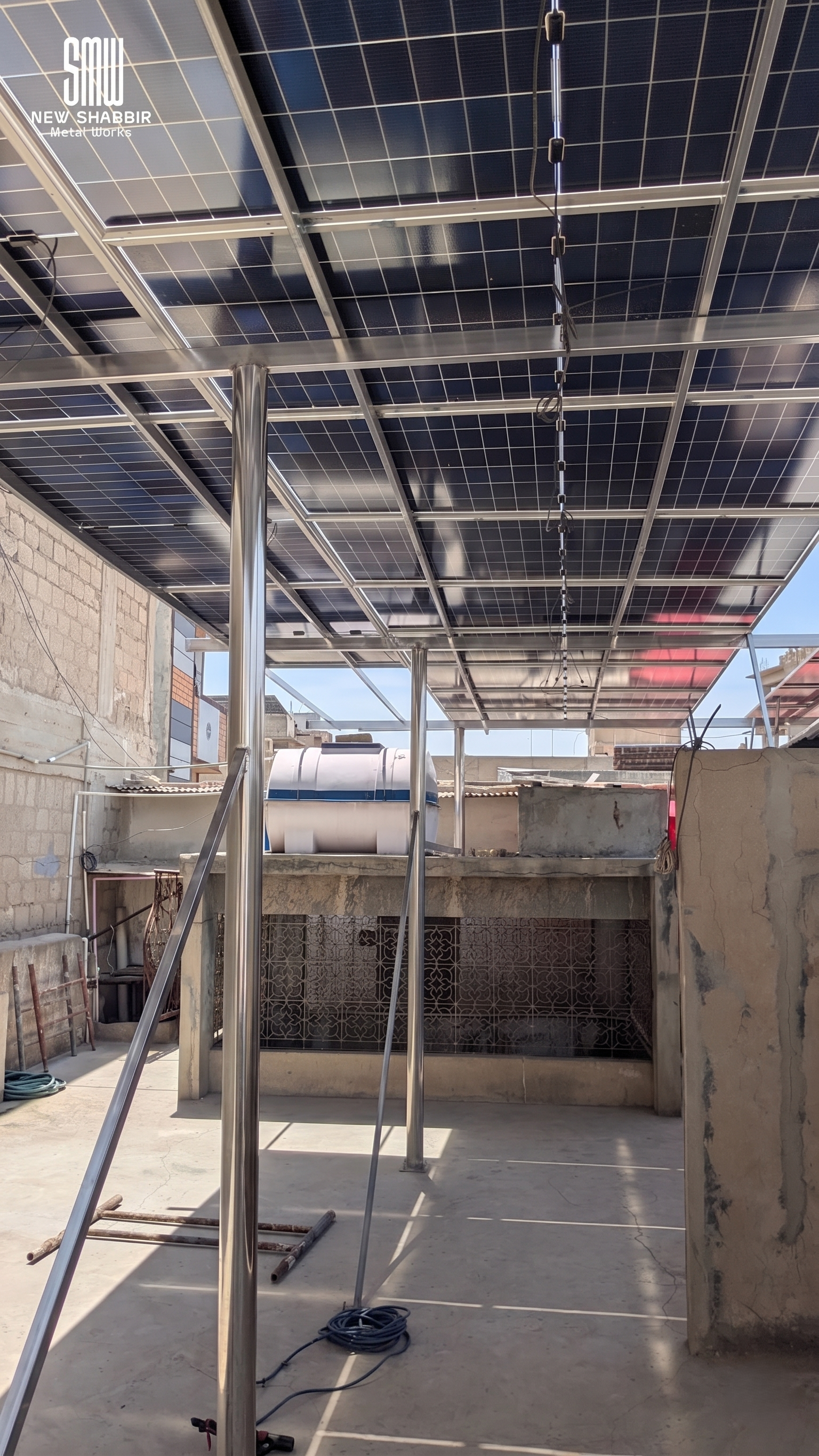 PEB Solar Structure Fabrication - SMW Pakistan